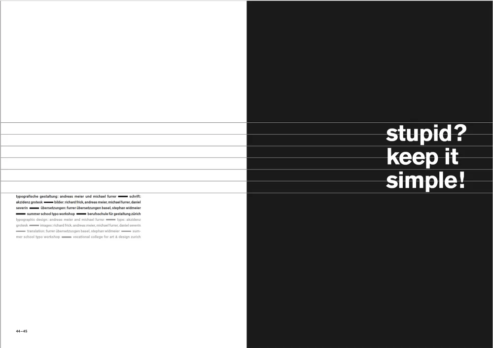 2006, Thema des Workshops. Gestaltung der Beilage: Andreas Meier.