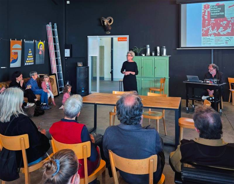 Freitag, 4.4. 2025, Bern-Liebefeld, Carmen Casaulta und Richard Frick