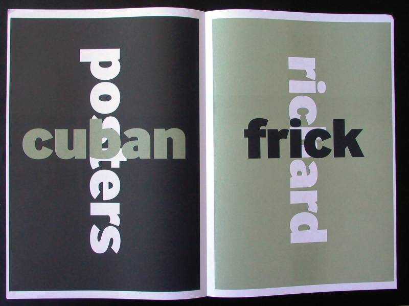 2003, London, «Typografie Circle Magazine», Beitrag zum kubanischen Plakat.