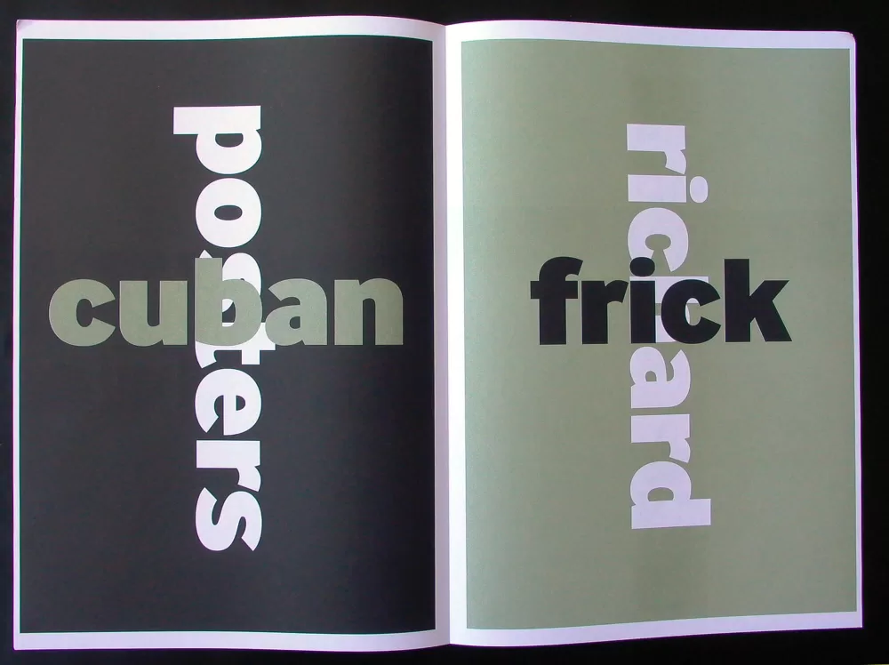 2003, London, «Typografie Circle Magazine», Beitrag zum kubanischen Plakat.