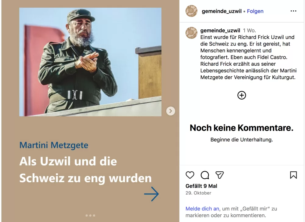 11.11.2025, Uzwil, Lebensgeschichte: Als ihm Uzwil und die Schweiz zu eng wurden.