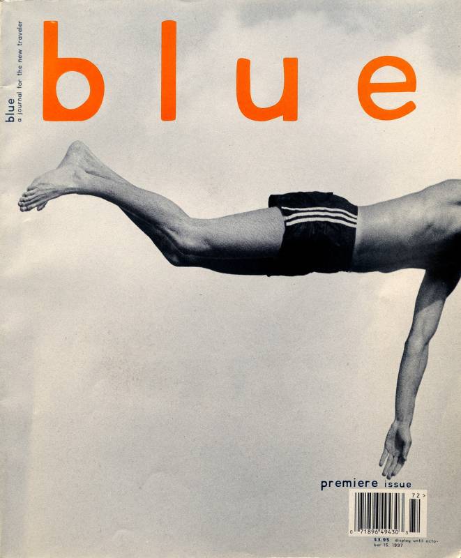 1997, David Carson, Blue, Cover.