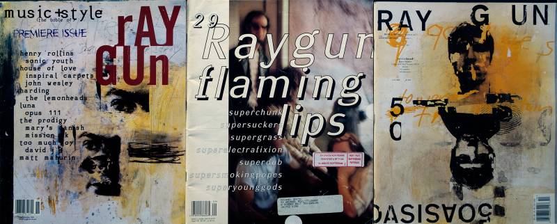 1992/95/, David Carson, Ray-Gun-Umschläge.