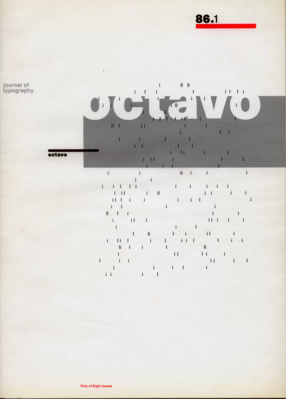 1986, Nr. 1, Hamish Muir, Octavo.
