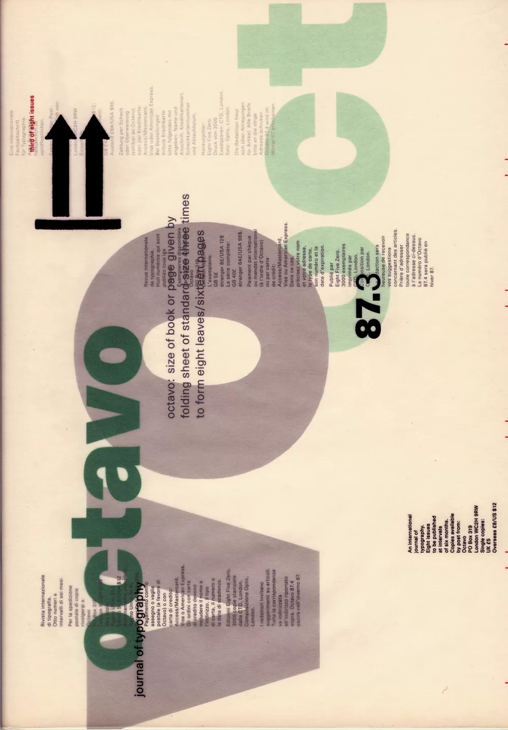 1987, Nr. 3, Hamish Muir, Octavo.