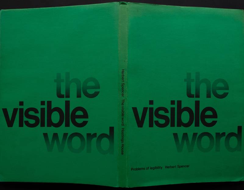 1969, New York: Hastings House, Herbert Spencer, the visible word.