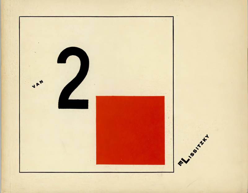 1922, El Lissitzky, Geschichte von 2 Quadraten, holländische Ausgabe, Verleger: Theo van Doesburg