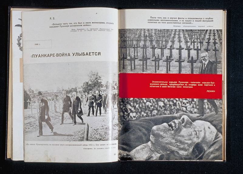 1934, Solomon Telingater, «Das Jahr 1914», Doppelseite mit
Insert.