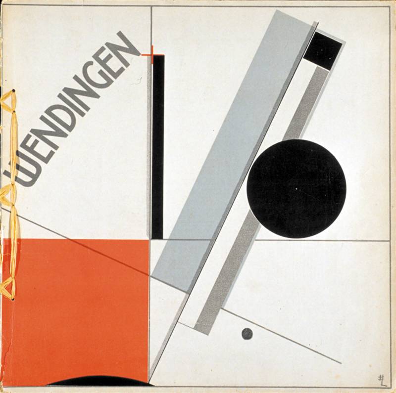 1923, El Lissitzky, «Wendingen», 31.8 ×32.9 cm, Umschlag, Auflage: 1400.