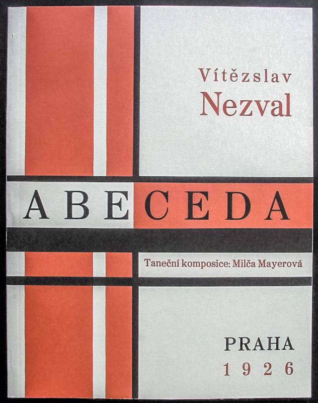 1926, Karel Teige «ABECEDA» mit Tänzerin Milča Mayerová, Einband.