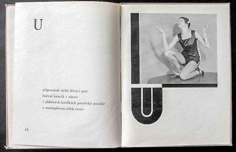 1926, Karel Teige «ABECEDA», Doppelseite, gemahnt an unsere stille Kindheit …