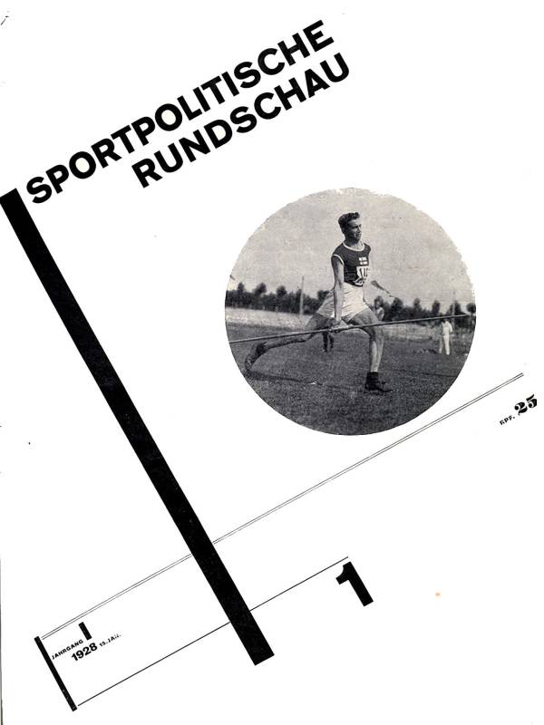 1928, Jan Tschichold, «Sportpolitische Rundschau».