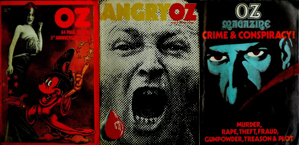 Martin Sharp, verschiedene Oz-Covers.