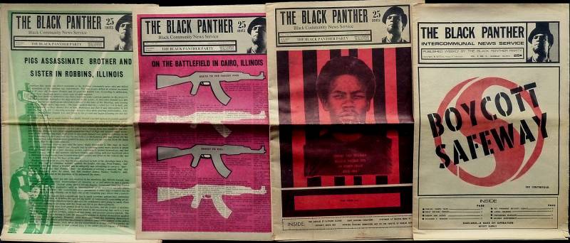 Emory Douglas, Zeitung «Black Panther», Verschiedene Frontcovers.