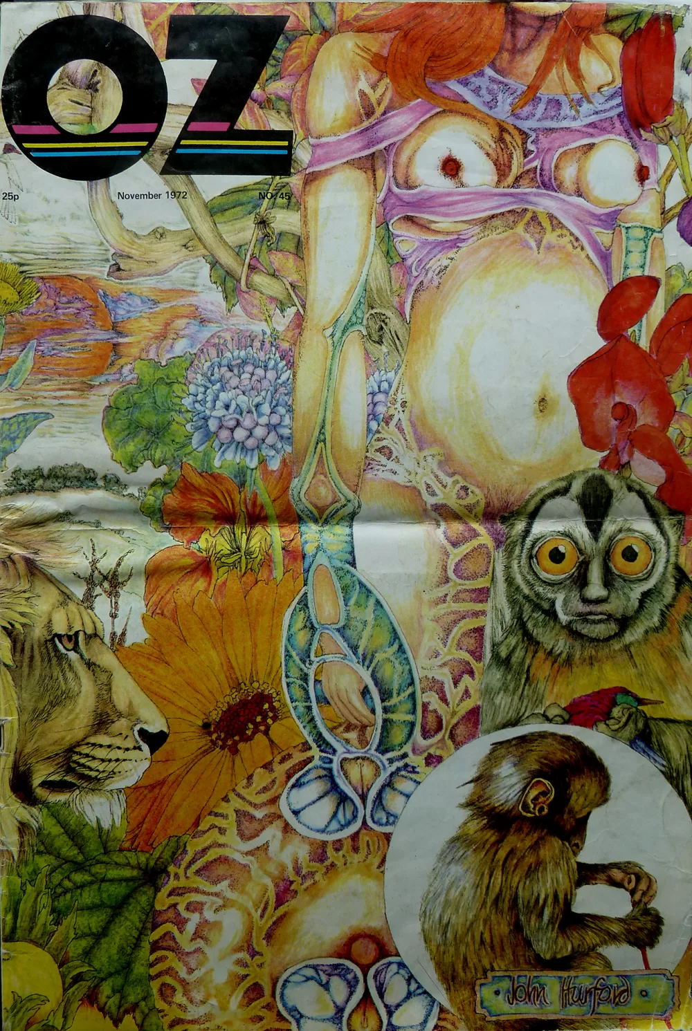 1972, Martin Sharp, Oz-Cover.