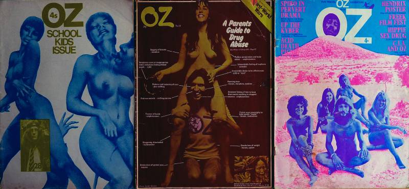 Martin Sharp, verschiedene Oz-Covers.