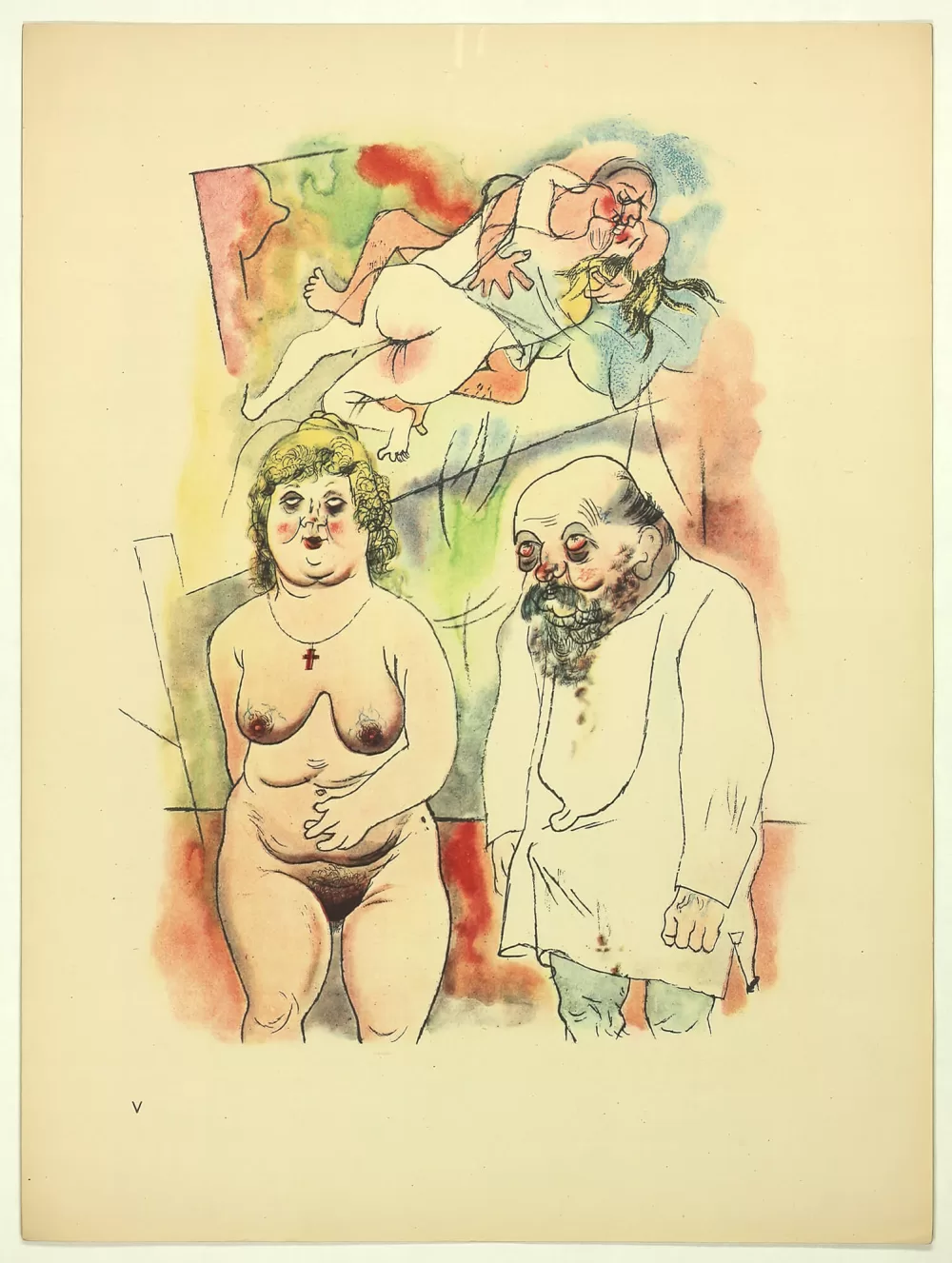 1923, George Grosz, Ecce Homo.