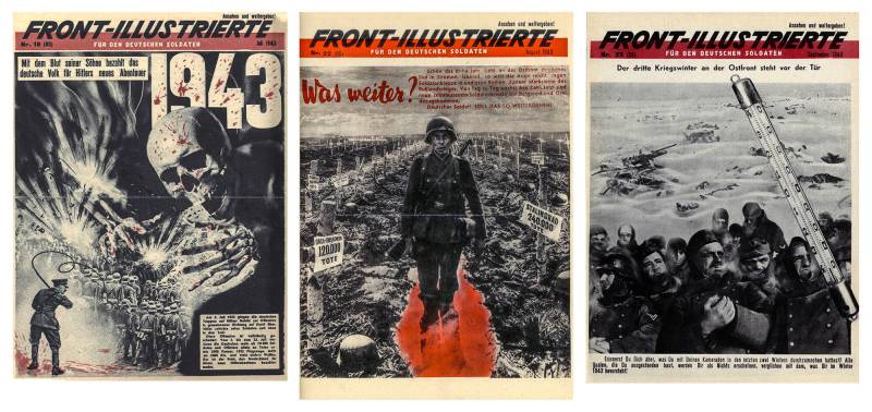 40er, Front-Illustrierte, Für den deutschen Soldaten, Russische Propaganda-Zeitung die hinter der Front auf die deutschen Linien abgeworfen wurden.