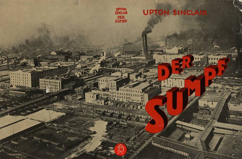 1922, John Heartfield, «Der Sumpf», Upton Sinclair, Cover.