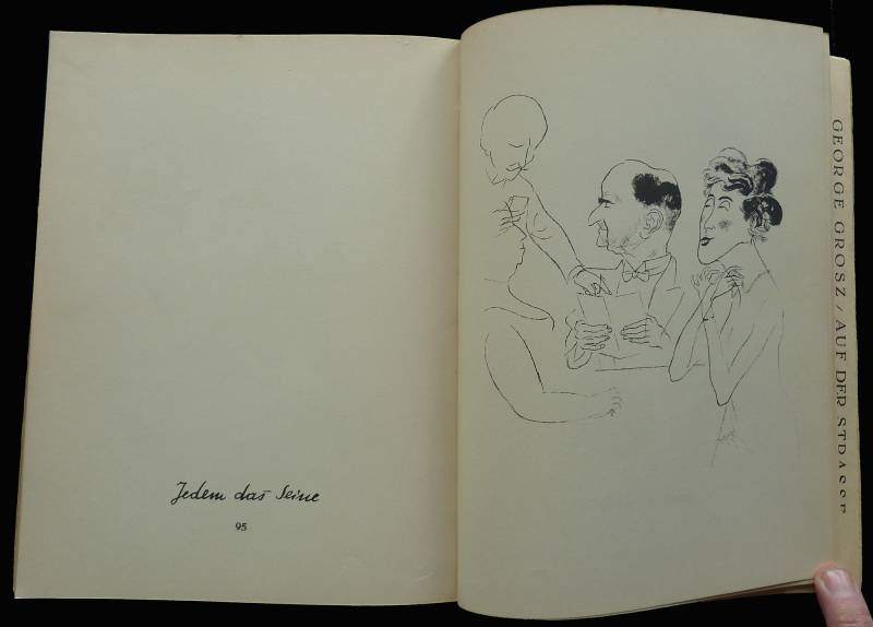 1930, George Grosz, «Über alles die Liebe», Doppelseite.