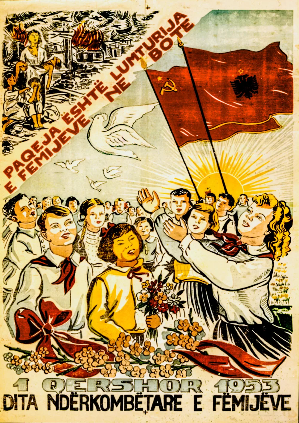 1953, Frieden ist das Glück der Kinder in der Welt.