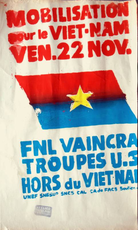 1968, Atelier Populaire, Mobilisierung für Vietnam.