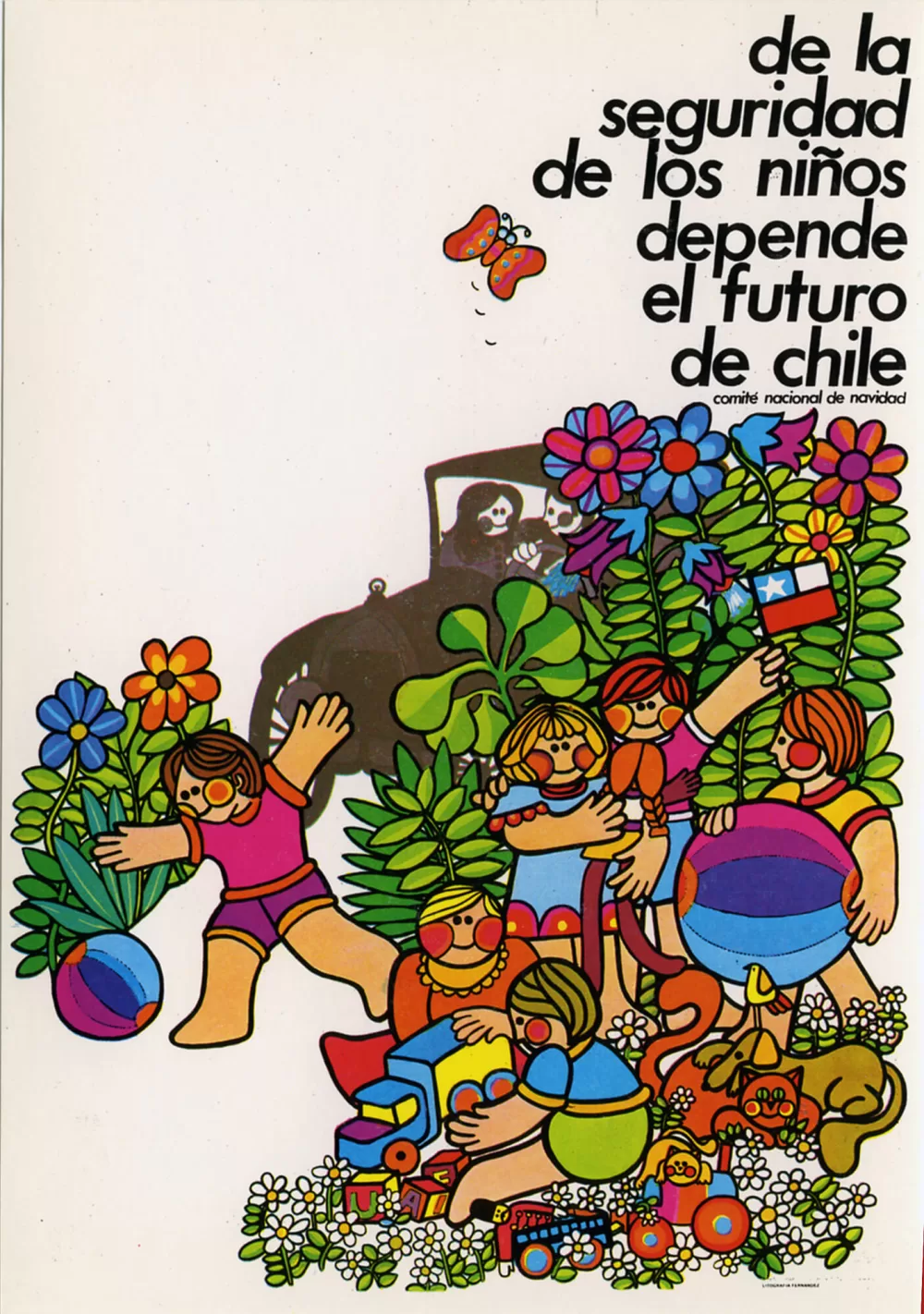 70er, Die Sicherheit der Kinder ist die Zukunft Chiles.