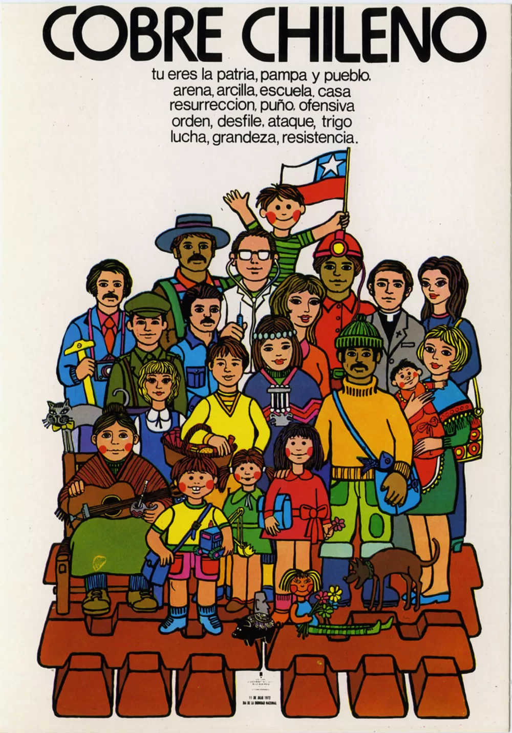 1972, chilenisches Kupfer.