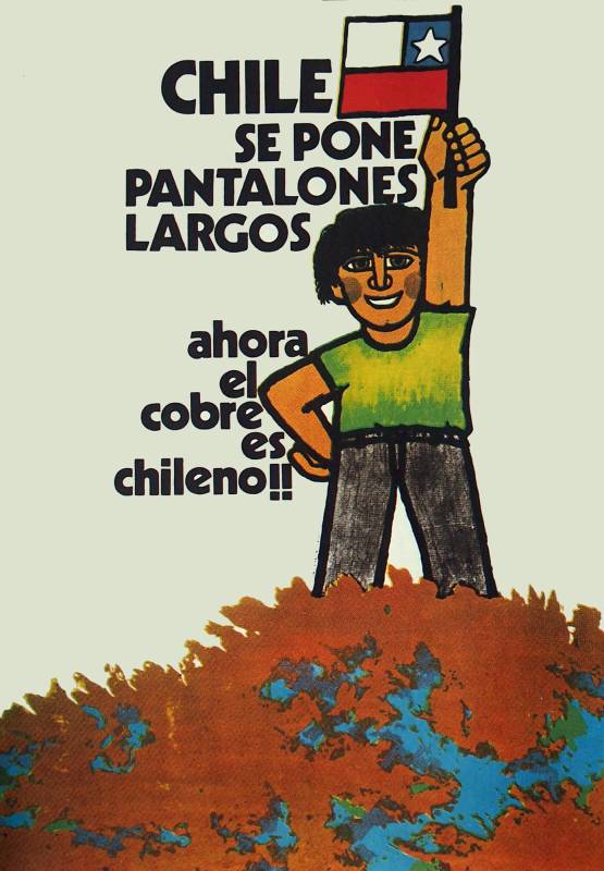 70er, Chile zieht lange Hosen an – Kupfer ist jetzt chilenisch.