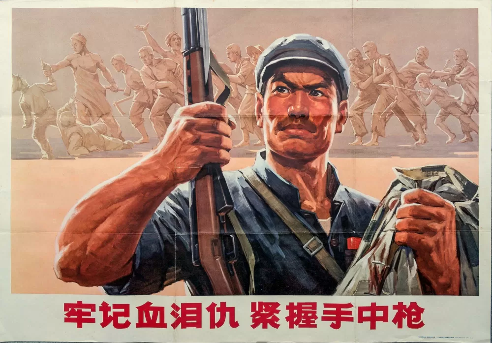 1970, Denke immer an die Träne und den Hass des Blutes. Halte die Waffe in deiner Hand.
