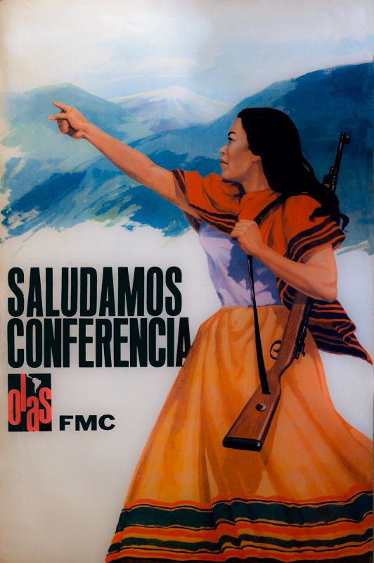 1965, Fernando Valdez, Begrüssen wir die OLAS-Konferenz, FMC (Federación de Mujeres Cubanas)