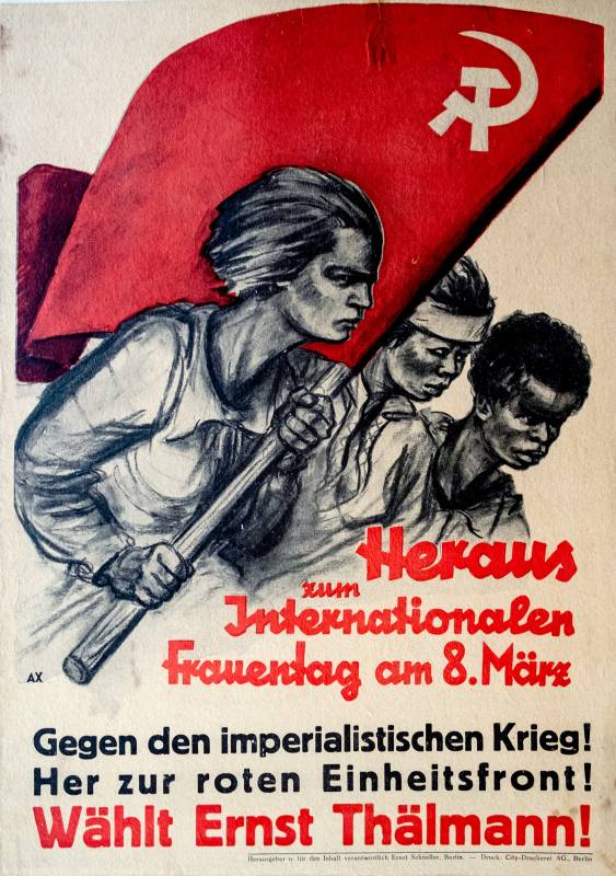 1932, Ék, Sándor, Heraus zum internationalen Frauentag, Wählt Ernst Thälmann!
