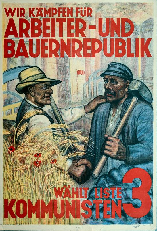 Reichstagswahl 6. November 1932, KPD, Anonymer Entwurf, Wir kämpfen für Arbeiter- und Bauernrepublik, wählt Liste 3, Kommunisten.