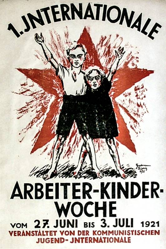 1921, 1. Internationale-Arbeiter-Kinderwoche.