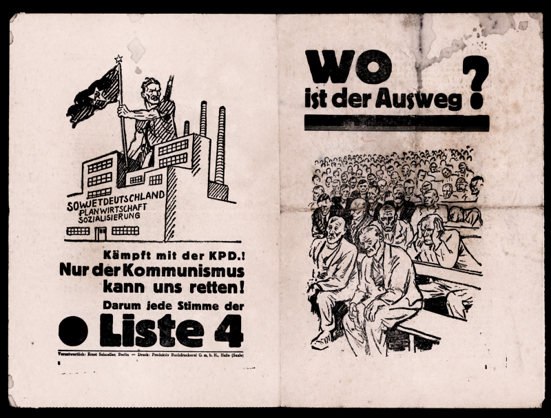 20er-Jahre, Flugblatt der KPD