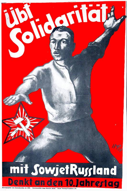 1927, Max Pechstein, Übt Solidarität mit Sowjet-Russland.