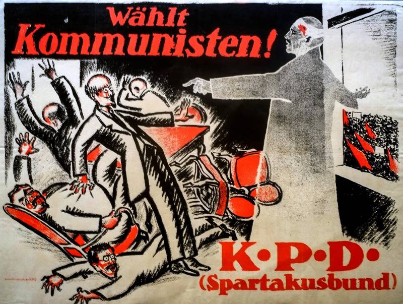 1919, Karl Jakob Hirsch, «Wählt Kommunisten! (Liebknecht) K.P.D. (Spartakusbund, KPD.