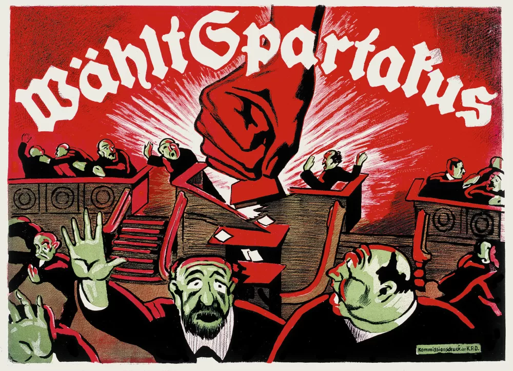 1920, Karl Jacob Hirsch, Wählt Spartakus, Kommissionsdruck der KPD.