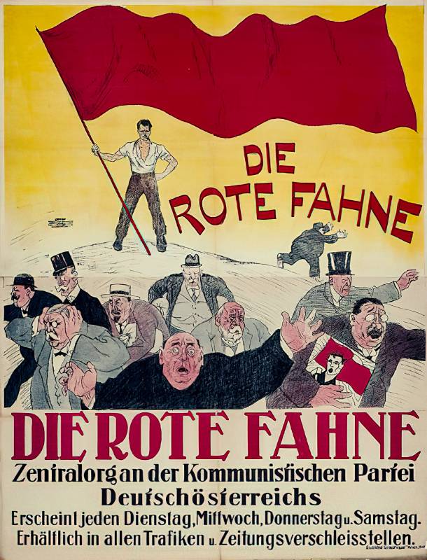 1920, Österreich, Die Rote Fahne, Anonymer Entwurf, Österreich.