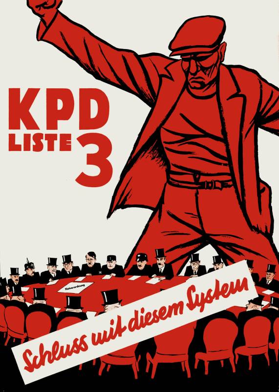Anonym, 1932, KPD – Schluss mit diesem System, Liste 3