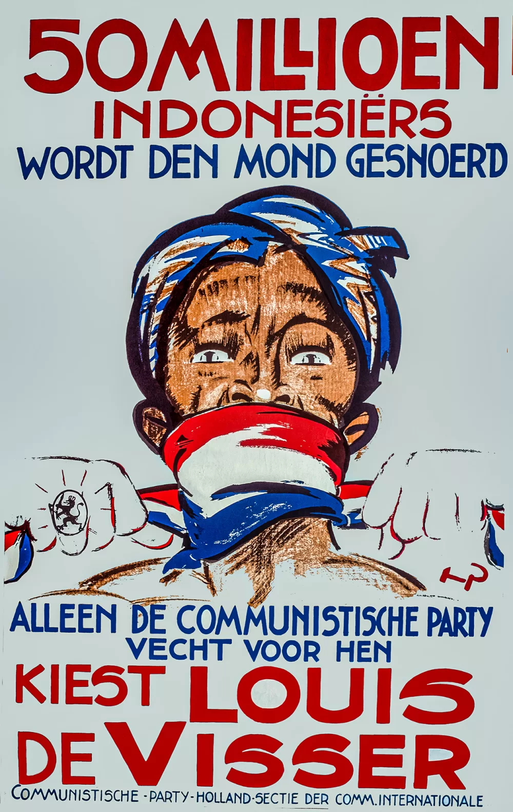 1929, Henri C. Pieck,  50 Millionen Indonesier werden zum Schweigen gebracht. Kommunistische Partei.