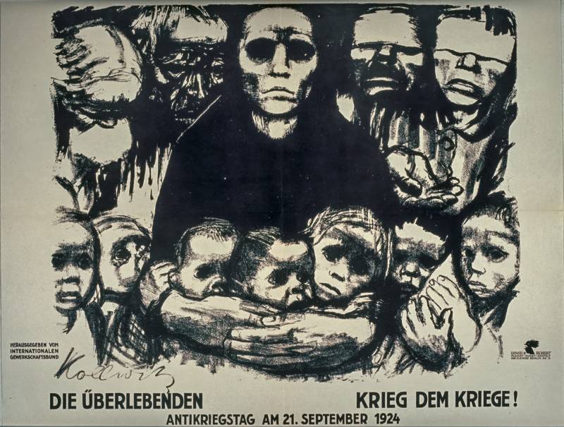 1924, Käthe Kollwitz, Die Überlebenden – Krieg dem Kriege.