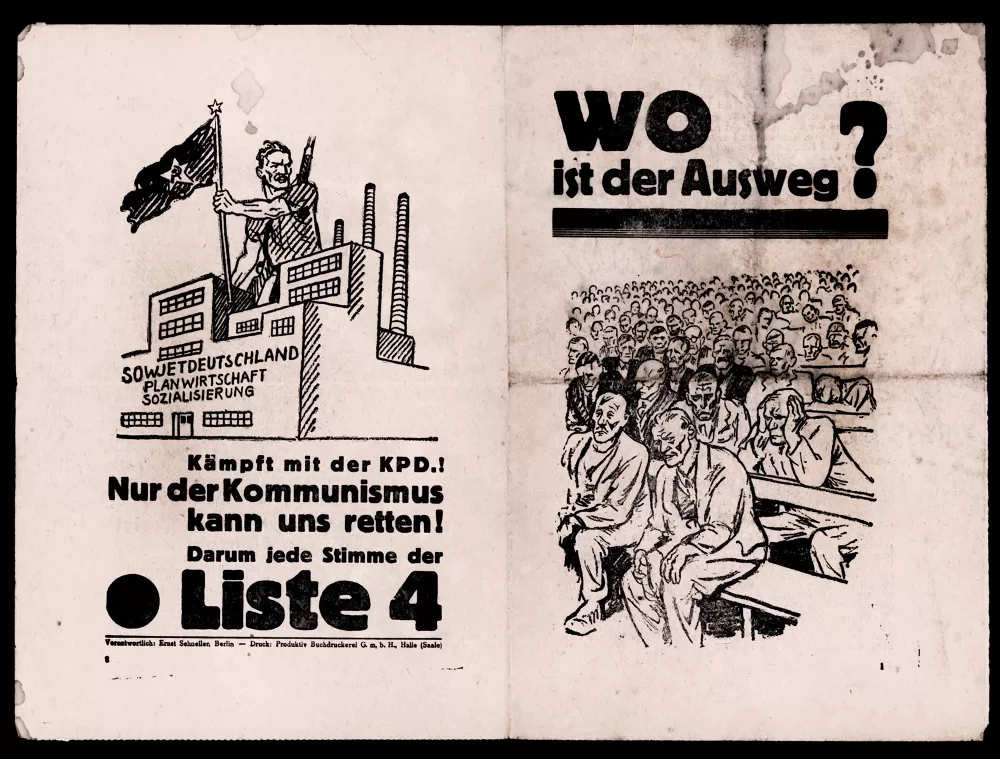 20er-Jahre, Flugblatt der KPD