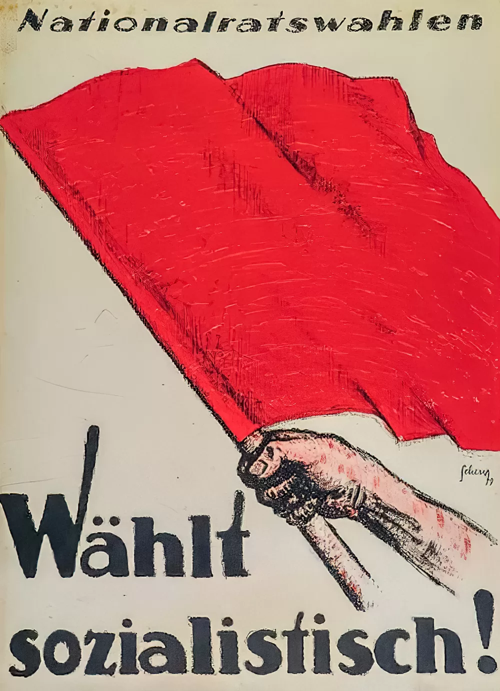 1919, Karl Scherrer, Wählt sozialistisch!