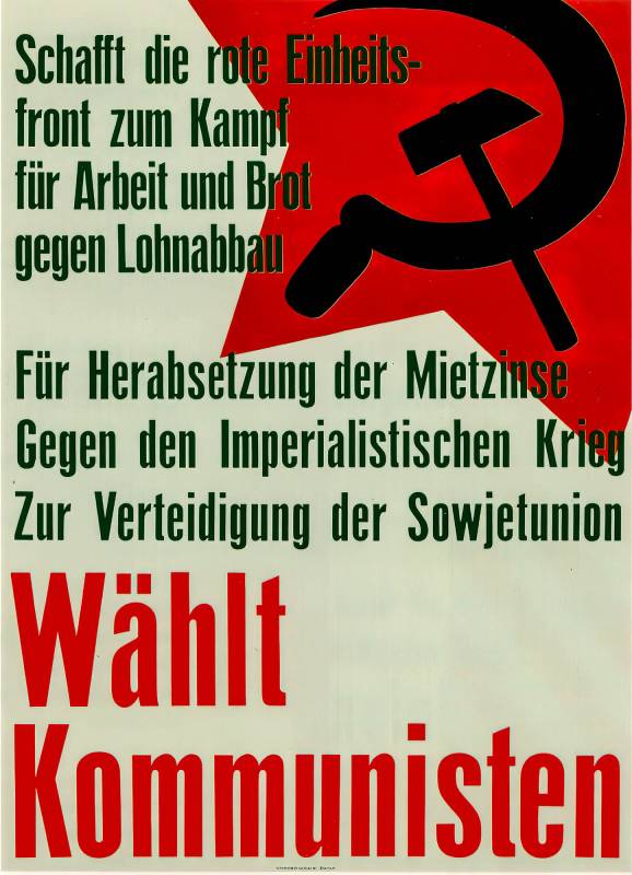 1931, KPS, Schafft die rote Einheitsfront …