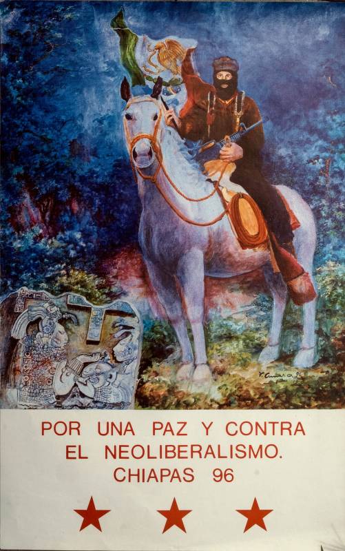 1996, Chiapas, EZLN, Für Frieden und gegen den Neoliberalismus.