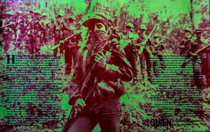90er, Plakat des Zapatistischen Befreiungsfront.