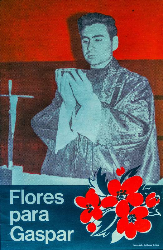 1979, Christliche Basisgemeinden, Blumen für Gaspar – ermordet 1978.