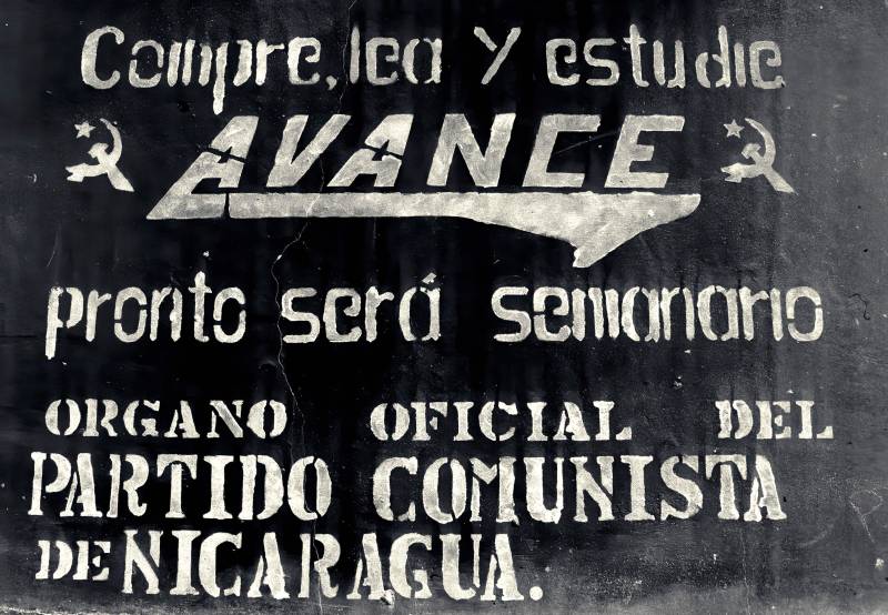 1982, Avance, Wochenzeitung der kommunistischen Partei Nicaraguas.