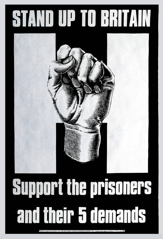 1981, Steh auf Grossbritannien, unterstützt die Gefangenen und ihre 5 Forderungen.
